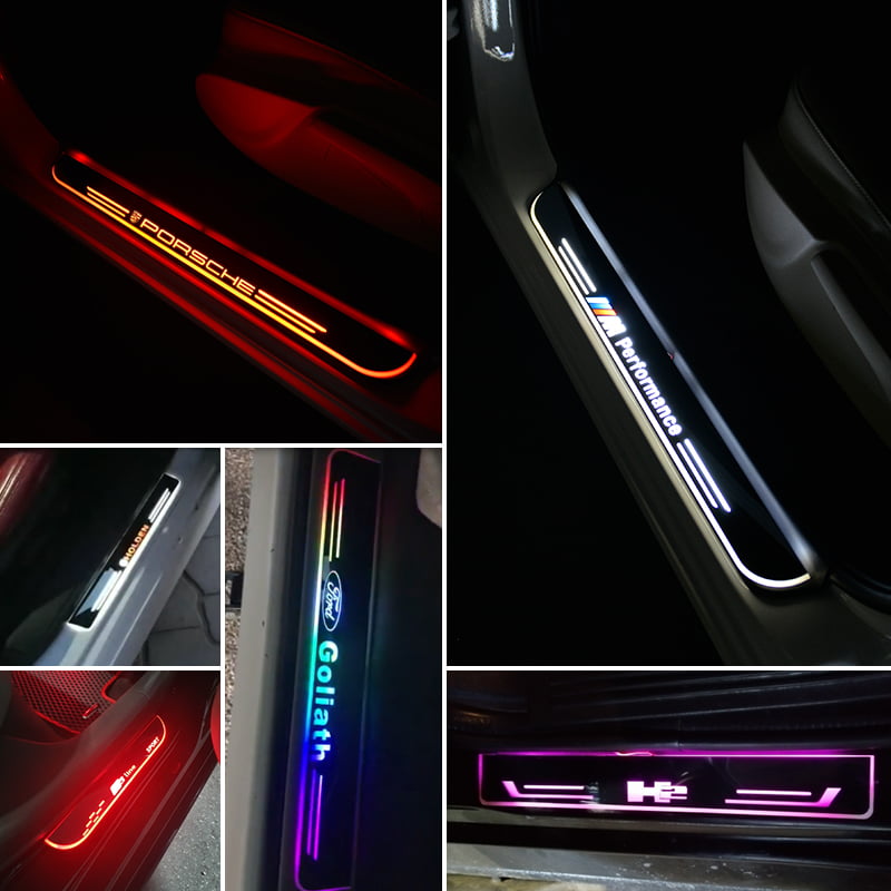 Skoda kompatibles LED Auto Türschwelle Platten Leuchtendes LOGO