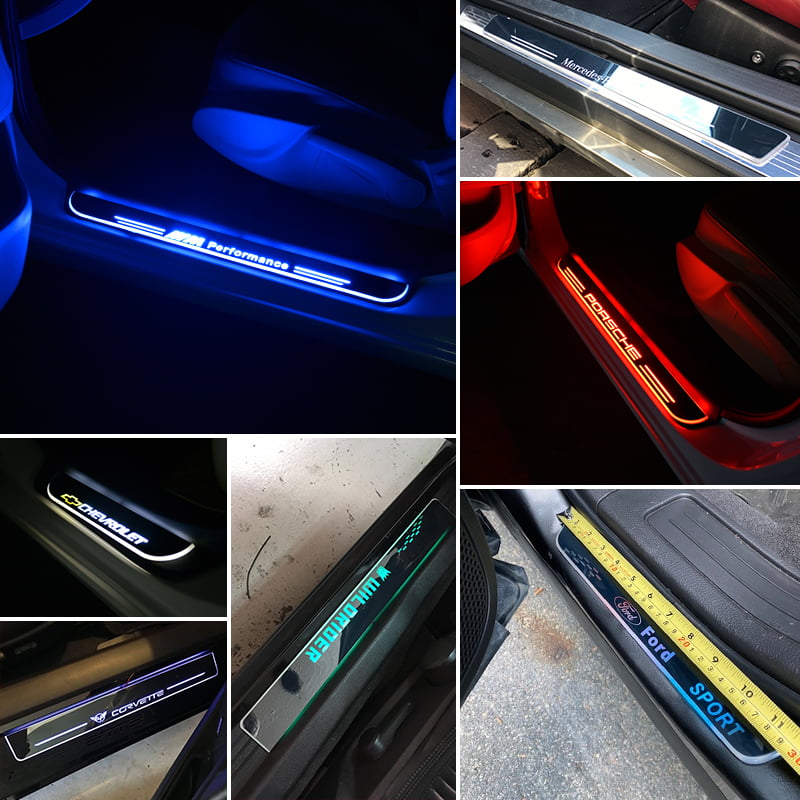 Tesla kompatibles Auto LED Türeinstiegsleisten Mit LOGO 