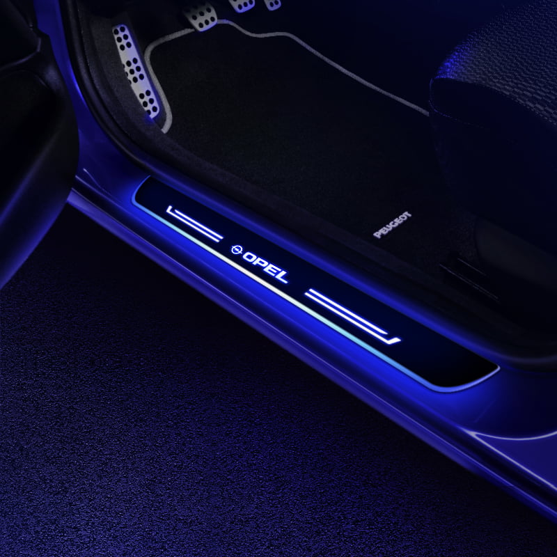 OPEL kompatibles Auto Auto LED Einstiegsleiste StepLight - Angetrieben  durch AA-Batterien 