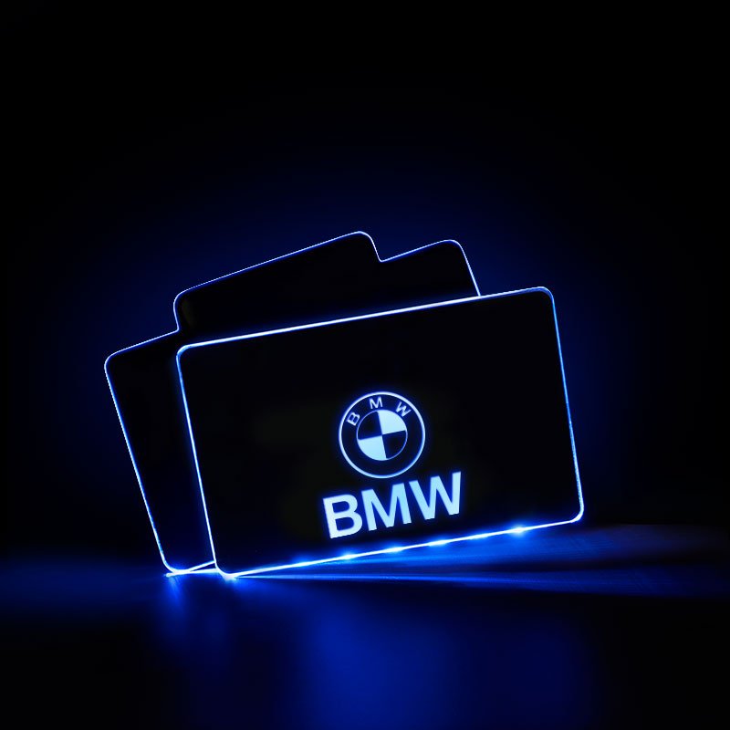 BMW kompatible LED Autoteppich Leuchtendem LOGO 