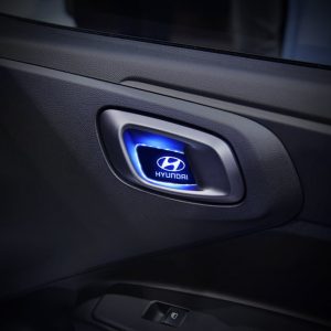 Hyundai kompatible LED Auto Türschwelle Platten Leuchtendes LOGO 