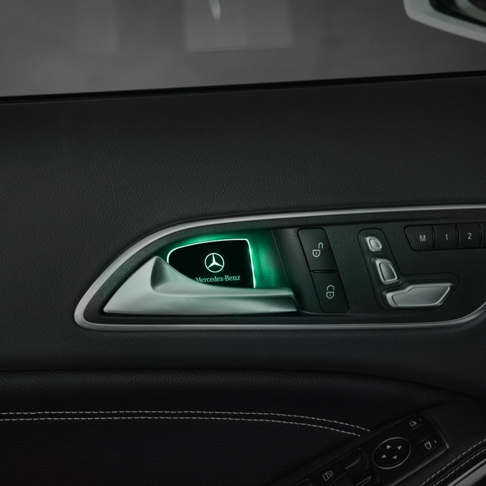 Mercedes-Benz Kompatibel Auto Türschwelle LED leuchten - Angetrieben durch  AA-Batterien 