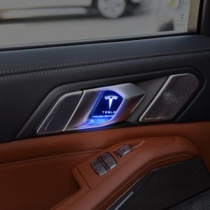 Tesla kompatibles Auto LED Türeinstiegsleisten Mit LOGO