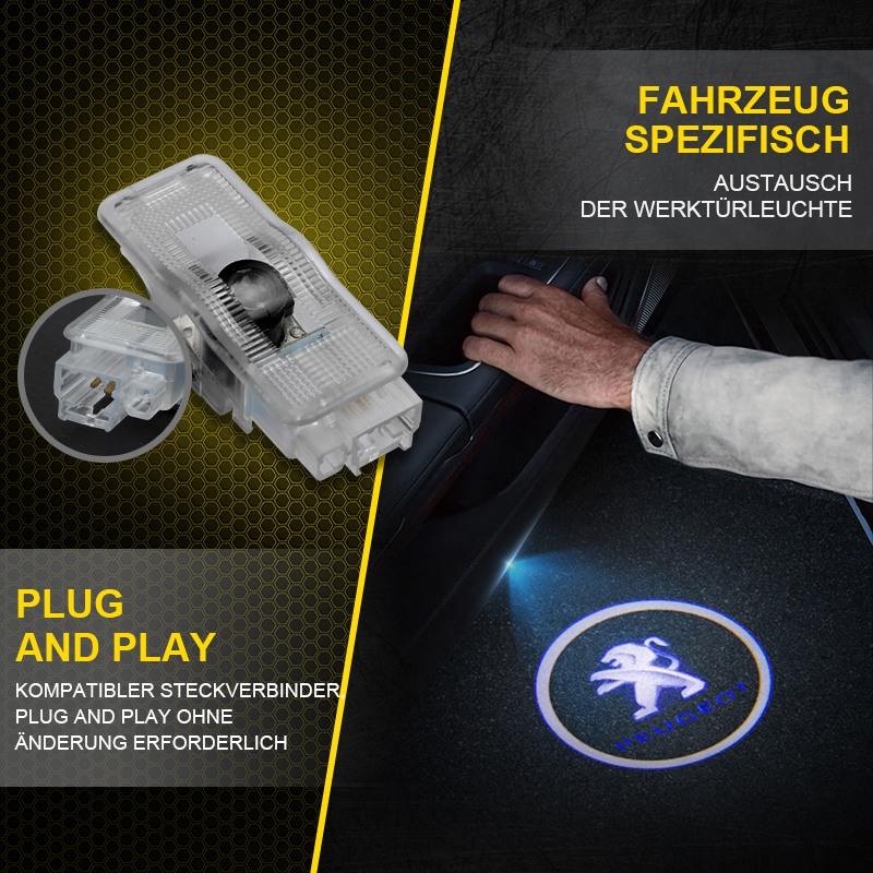 Peugeot kompatible Auto Einstiegsbeleuchtung Mit LOGO 