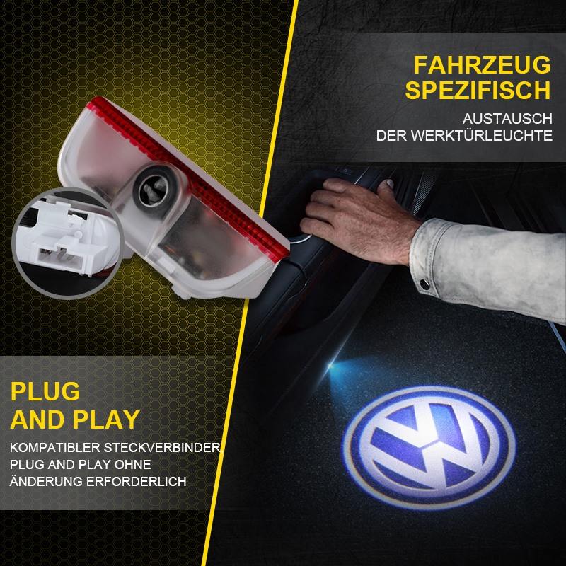 Volkswagen-kompatibles HD-Autotür-Willkommenslicht, Pfützenlicht