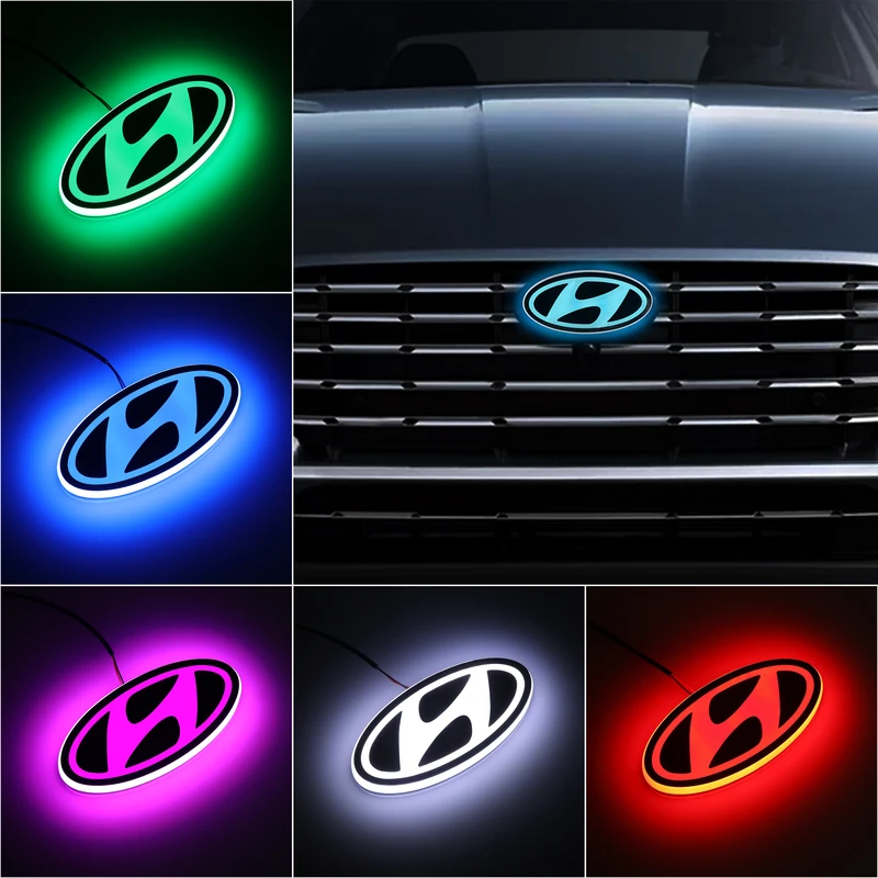 Hyundai I10 leuchtendes Auto Logo Abzeichen 