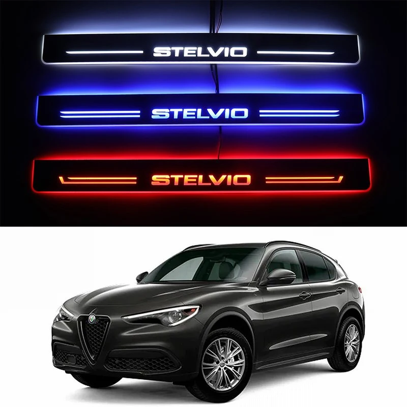 Alfa Romeo Stelvio 2018-2024 beleuchtete Einstiegsleiste Auto