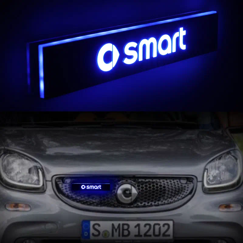Smart Emblem Sticker Beleuchtetes Abzeichen Auto Grill Licht