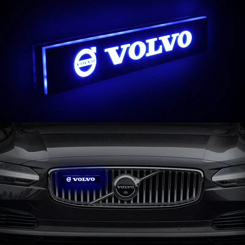 Volvo Autoabzeichen Aufkleber LED Frontgrill LOGO Licht